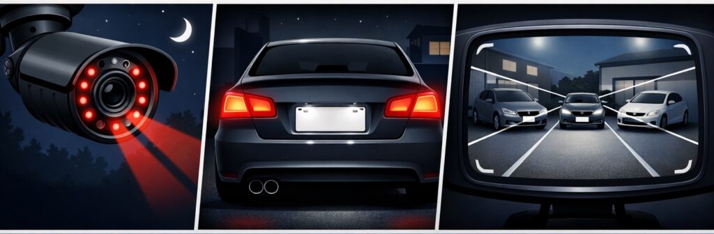 夜間でも映像が確認できるカメラの条件