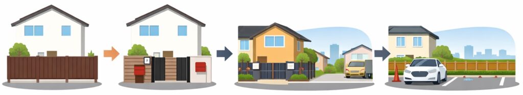 家と駐車場のデザインに合わせて選ぶ