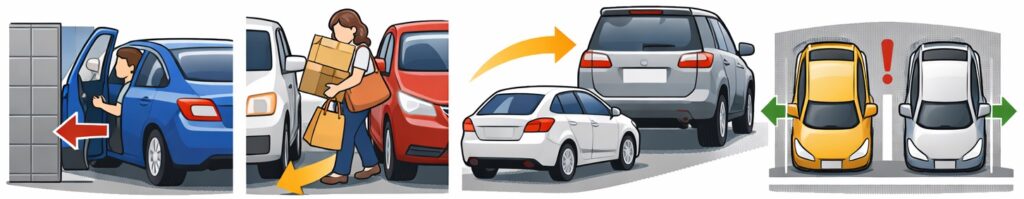 車の出し入れがしにくい広さになった