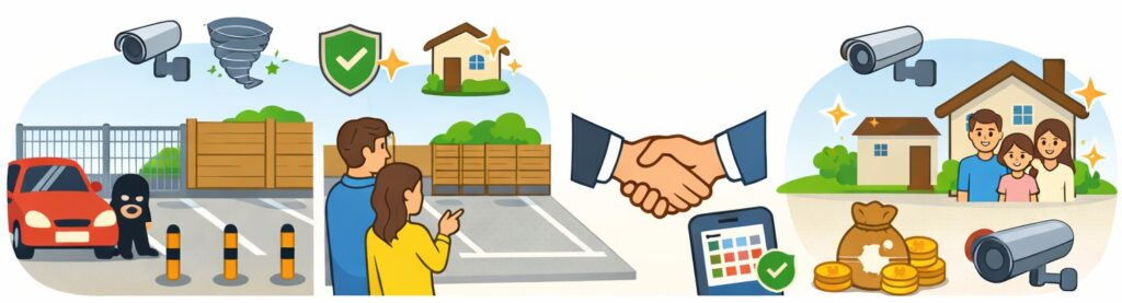 まとめ:フェンス・柵・ガードポールで、空いた駐車スペースを安全に活用する