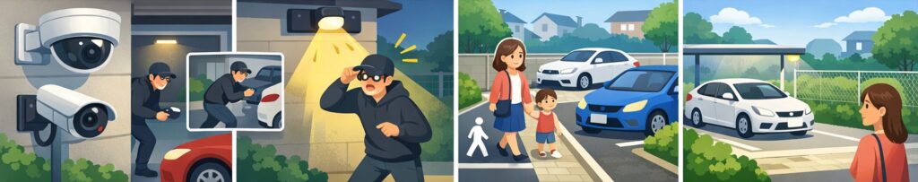 盗難・事故を防ぐための工夫