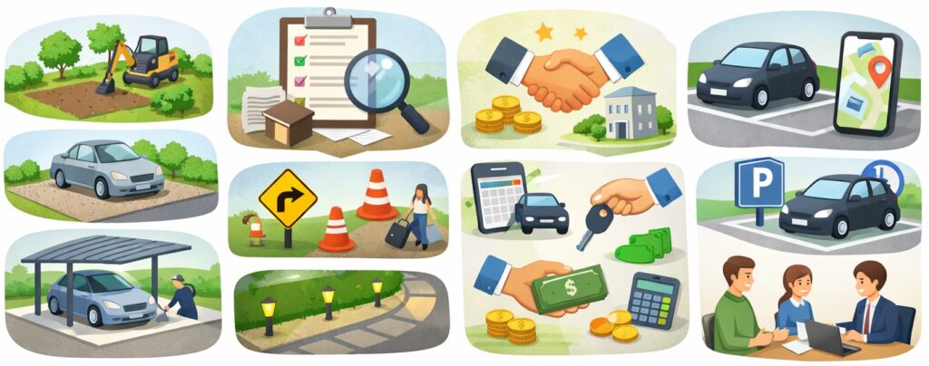 まとめ：駐車場リフォームの費用・注意点と、完成後の活用について