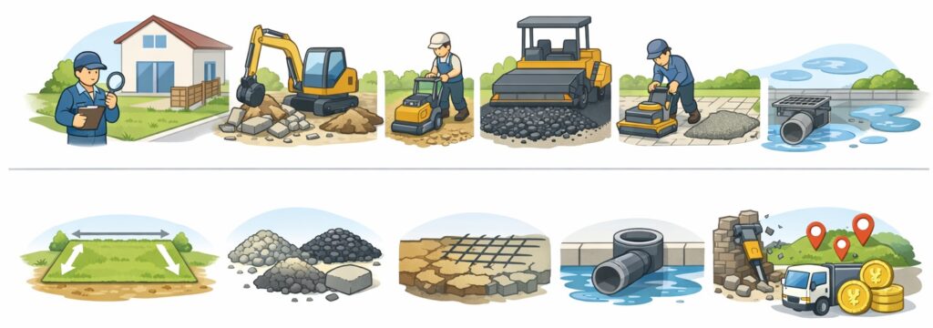 工事の流れと費用の内訳の考え方