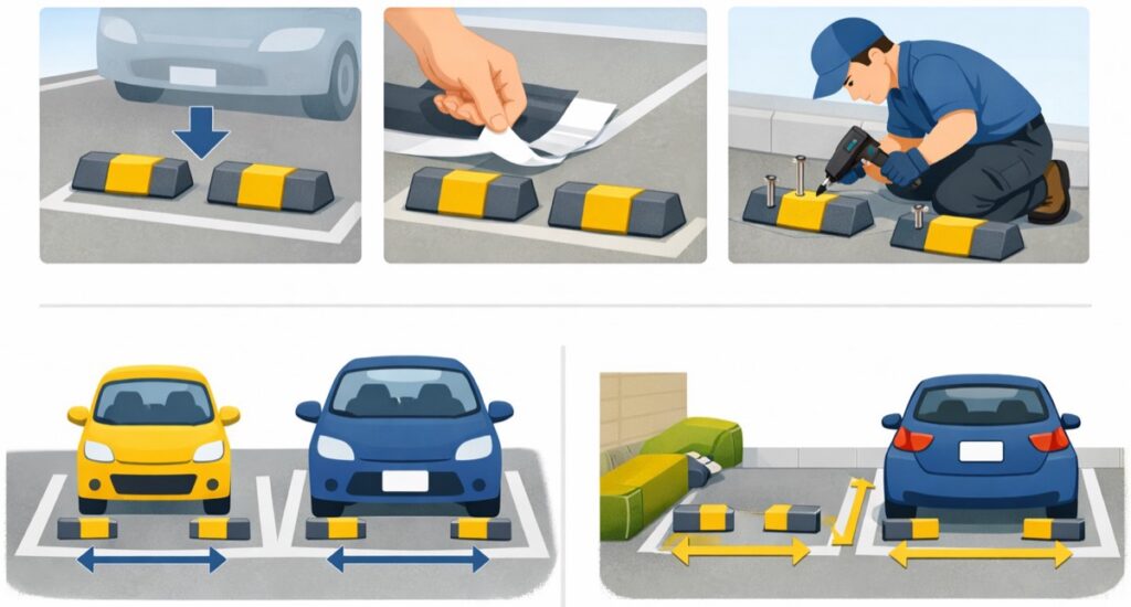まとめ：車止めの取り付け方と費用・設置位置の決め方