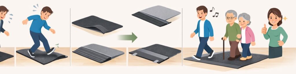 床を守るために敷物として使う場所
