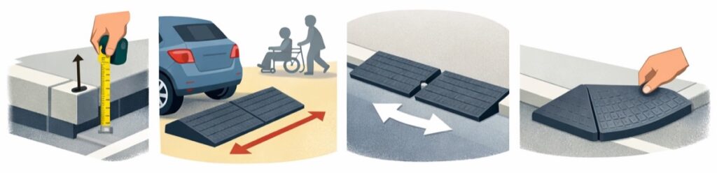 大きさと高さを確かめる