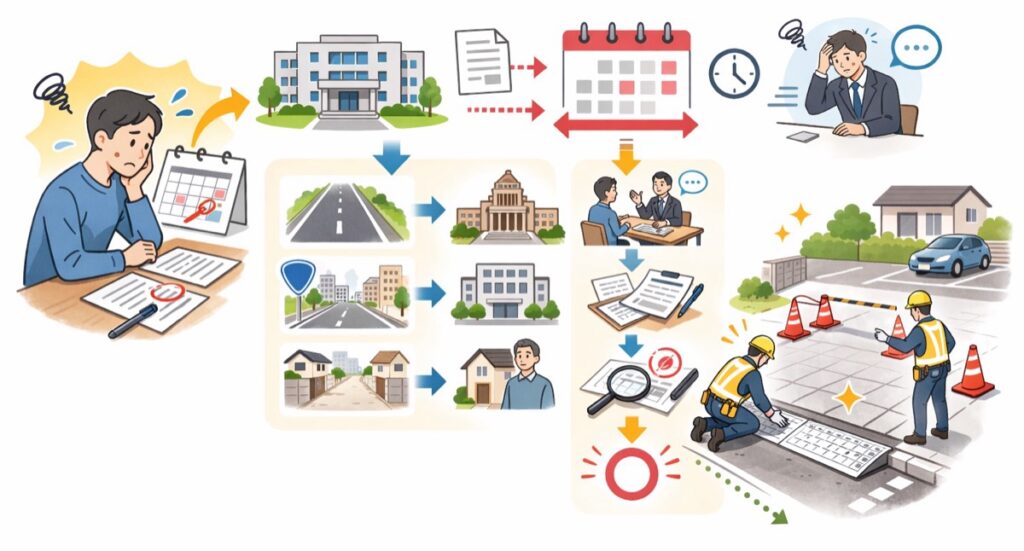 工事には役所への申請が必要になる場合がある