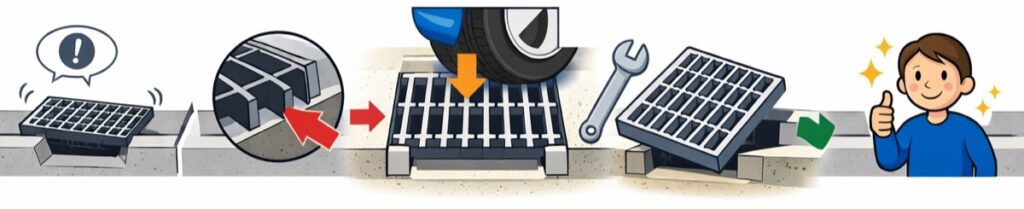 グレーチングの構造