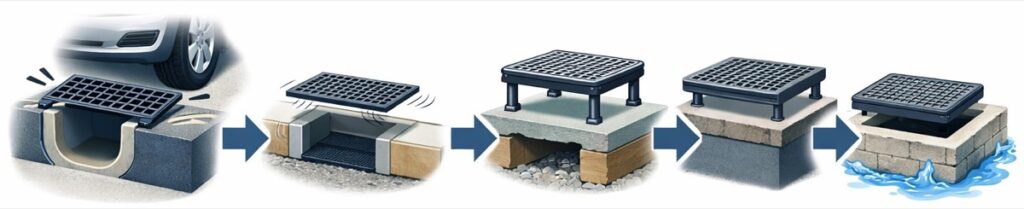 グレーチングのタイプ