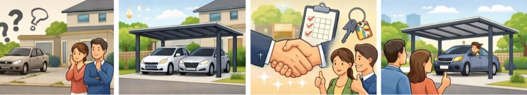 家の外観がすっきりと整う