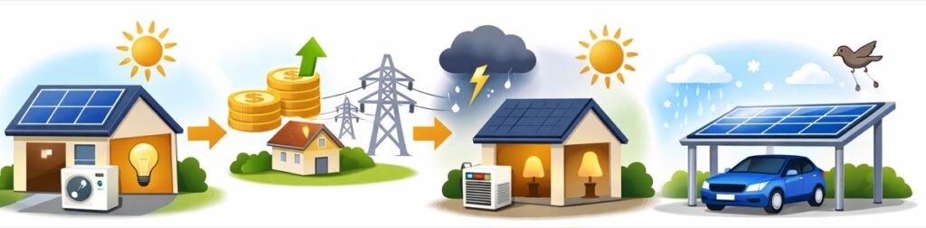 太陽光発電を選ぶことで期待できること