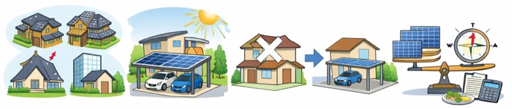 屋根の設置が難しい場合の選択肢