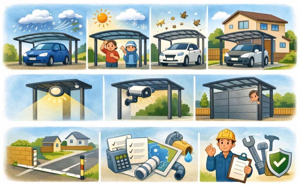 まとめ:自宅駐車場に屋根(カーポート)を設置するか迷っている方へ