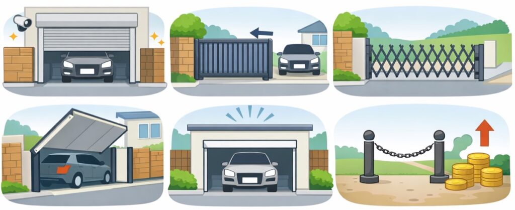 まとめ:自宅駐車場の門やゲートの種類と選び方