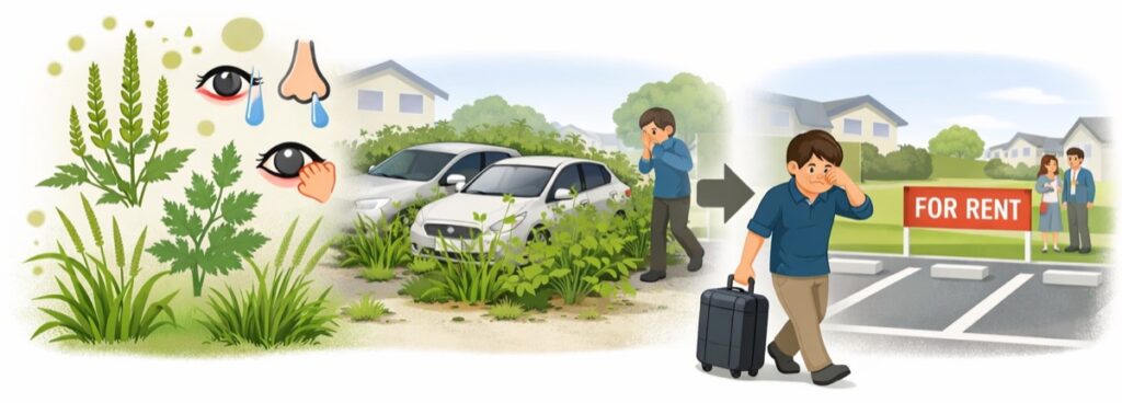 花粉やかゆみの原因になる場合がある