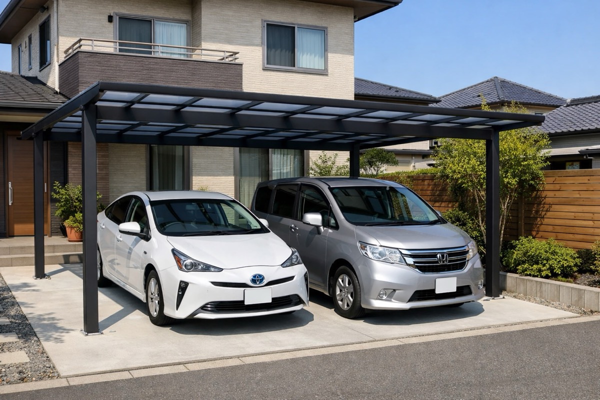 自宅駐車場に屋根（カーポート）を設置するには？費用相場と選び方のポイントを解説