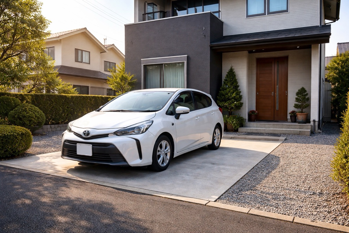 自宅駐車場をアスファルト・コンクリート・砂利敷きとの違いと費用相場を比較