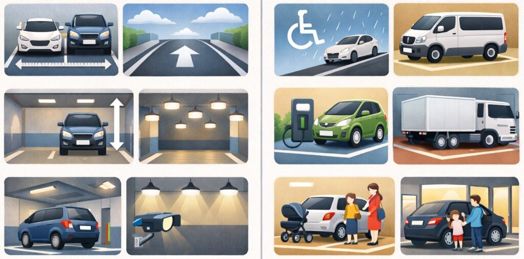 安全に使える駐車場の条件