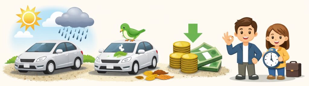 青空駐車場タイプ