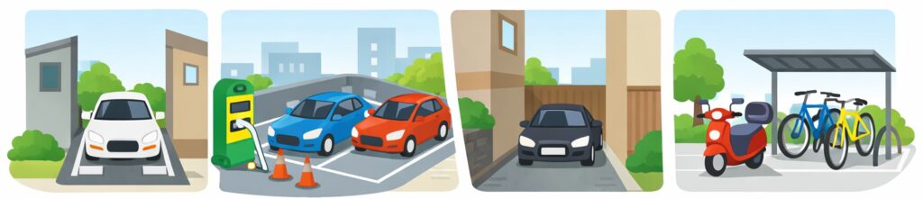 せまい土地・変わった形の土地でも活用できる