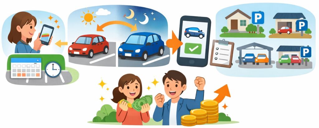 駐車場シェアリングサービスを活用する