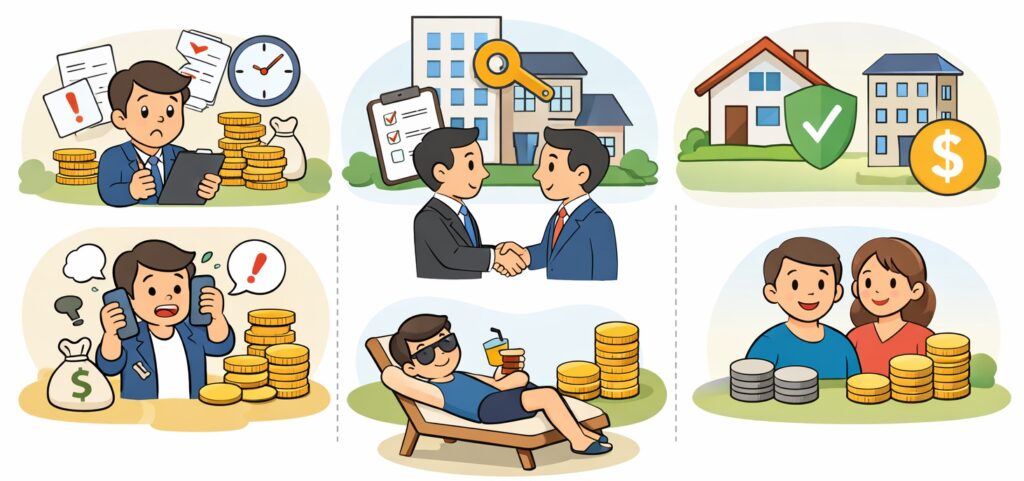 運営を自分でするか、会社に任せるか