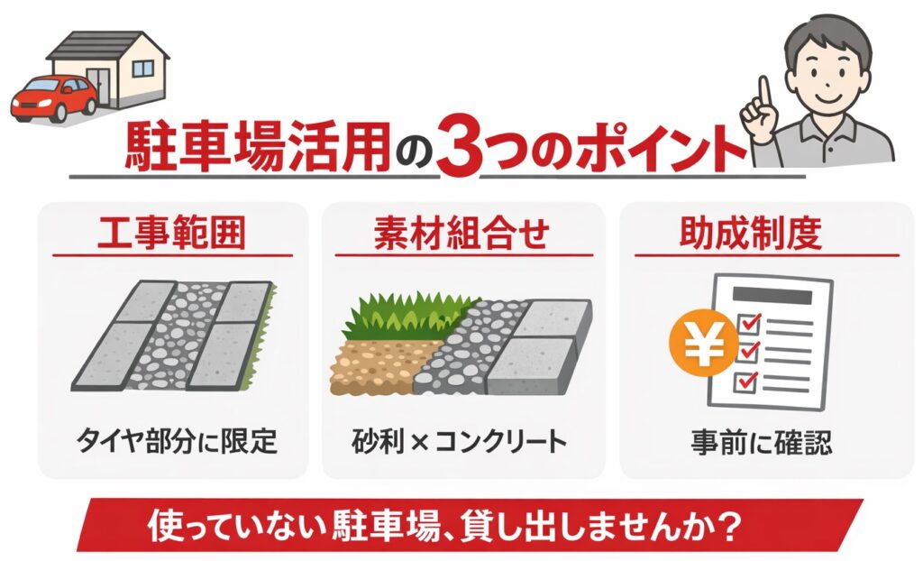 駐車場DIYを簡単・安く仕上げるコツ！自宅駐車場を自分で作る手順と費用を解説