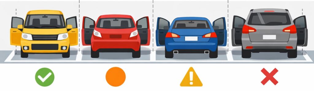幅2.3mで停められる車の種類