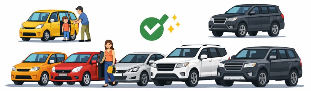 幅3mで停められる車の種類