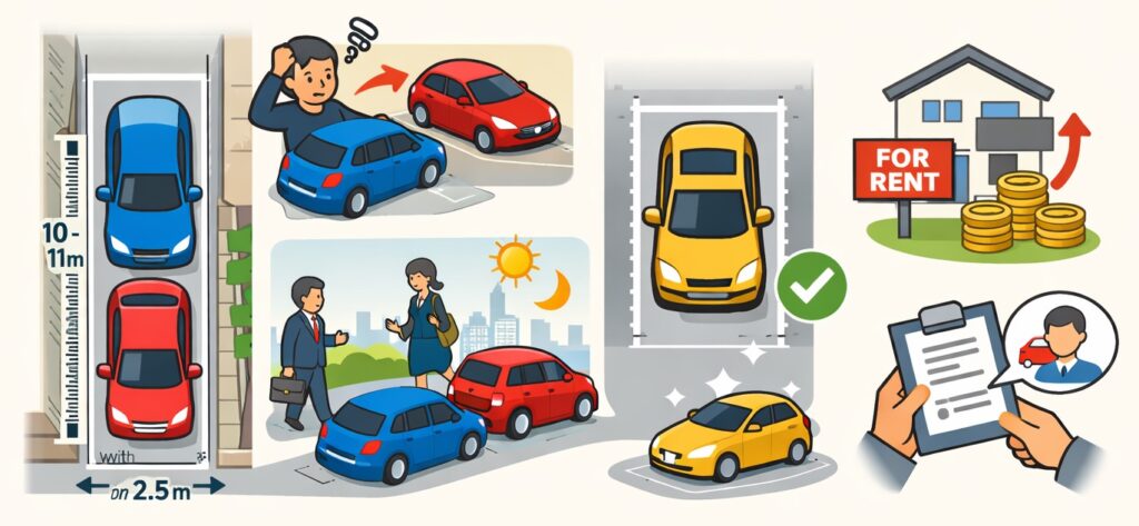 縦列駐車に必要な広さ