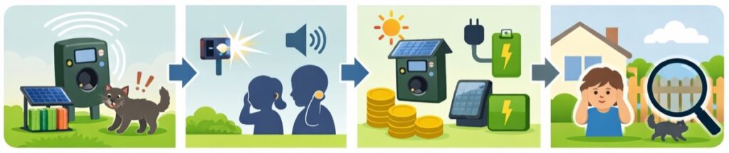 音で追いはらう「超音波タイプ」のグッズ