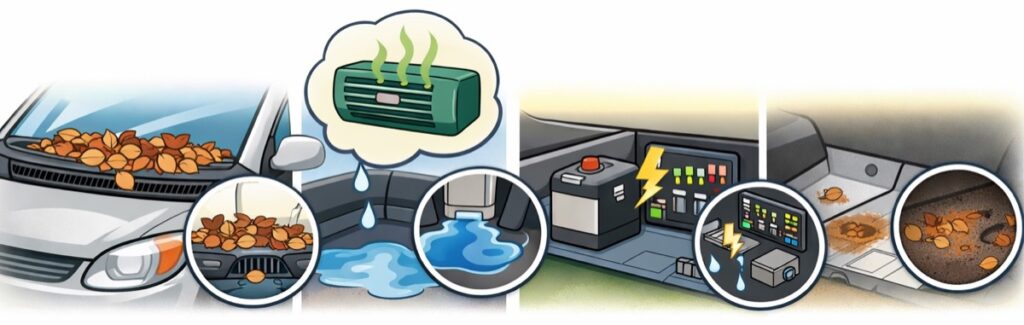 落ち葉をそのままにしておくとどうなる？
