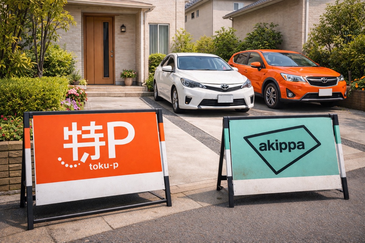 自宅駐車場を貸すサービス比較。おすすめ空き駐車場をアプリは？口コミレビューまとめ。(特P/akippa)